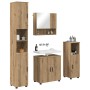 Juego de muebles de baño 4 pcs Roble artisan 61 x 35 x 64 cm