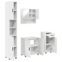 Juego de muebles de baño con cajón 4 pcs Blanco 61 x 35 x 64 cm
