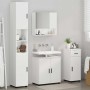 Juego de muebles de baño con cajón 4 pcs Blanco 61 x 35 x 64 cm