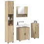 Juego de muebles de baño 4 pcs Roble Sonoma 61 x 35 x 64 cm