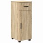 Juego de muebles de baño 4 pcs Roble Sonoma 61 x 35 x 64 cm