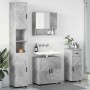 Juego de muebles de baño 4 pcs Gris hormigón 61 x 35 x 64 cm
