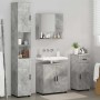 Juego de muebles de baño 4 pcs Gris hormigón 61 x 35 x 64 cm