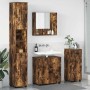 Juego de muebles de baño 4 pcs Roble ahumado 61 x 35 x 64 cm
