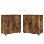 Juego de muebles de baño 4 pcs Roble ahumado 61 x 35 x 64 cm