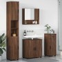 Juego de muebles de baño 4 pcs Marrón roble 61 x 35 x 64 cm
