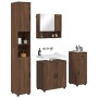 Juego de muebles de baño 4 pcs Marrón roble 61 x 35 x 64 cm