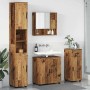 Juego de muebles de baño 4 pcs Madera vieja 61 x 35 x 64 cm
