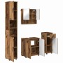 Juego de muebles de baño 4 pcs Madera vieja 61 x 35 x 64 cm