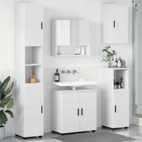 Juego de muebles de baño 5 pcs Blanco 61 x 35 x 64 cm