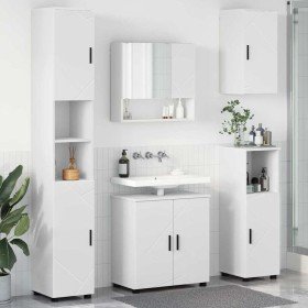 Juego de muebles de baño 5 pcs Blanco 61 x 35 x 64 cm
