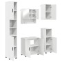 Juego de muebles de baño 5 pcs Blanco 61 x 35 x 64 cm