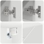 Juego de muebles de baño 5 pcs Blanco 61 x 35 x 64 cm
