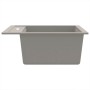 Fregadero de cocina de granito con un seno gris