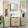 Juego de muebles de baño 5 pcs Roble Sonoma 61 x 35 x 64 cm