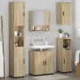 Juego de muebles de baño 5 pcs Roble Sonoma 61 x 35 x 64 cm