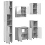 Juego de muebles de baño 5 pcs Gris sonoma 61 x 35 x 64 cm