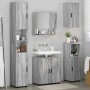 Juego de muebles de baño 5 pcs Gris sonoma 61 x 35 x 64 cm