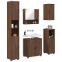 Juego de muebles de baño 5 pcs Marrón roble 61 x 35 x 64 cm