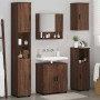 Juego de muebles de baño 5 pcs Marrón roble 61 x 35 x 64 cm