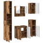 Juego de muebles de baño 5 pcs Madera vieja 61 x 35 x 64 cm