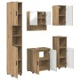 Juego de muebles de baño 5 pcs Roble artisan 61 x 35 x 64 cm