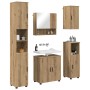 Juego de muebles de baño 5 pcs Roble artisan 61 x 35 x 64 cm