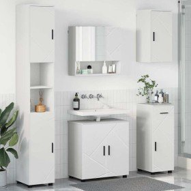 Juego de muebles de baño con cajón 5 pcs Blanco 61 x 35 x 64 cm