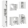 Juego de muebles de baño con cajón 5 pcs Blanco 61 x 35 x 64 cm