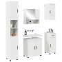 Juego de muebles de baño con cajón 5 pcs Blanco 61 x 35 x 64 cm