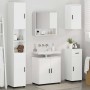 Juego de muebles de baño con cajón 5 pcs Blanco 61 x 35 x 64 cm