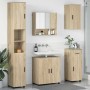 Juego de muebles de baño 5 pcs Roble Sonoma 61 x 35 x 64 cm