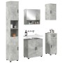 Juego de muebles de baño 5 pcs Gris hormigón 61 x 35 x 64 cm