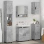 Juego de muebles de baño 5 pcs Gris hormigón 61 x 35 x 64 cm