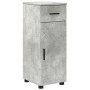 Juego de muebles de baño 5 pcs Gris hormigón 61 x 35 x 64 cm