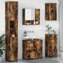 Juego de muebles de baño con cajón 5 pcs Roble ahumado en Tocadores de baño | Comprar online en Foro24