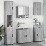 Juego de muebles de baño 5 pcs Gris sonoma 61 x 35 x 64 cm