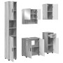 Juego de muebles de baño 5 pcs Gris sonoma 61 x 35 x 64 cm