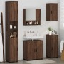 Juego de muebles de baño 5 pcs Marrón roble 61 x 35 x 64 cm