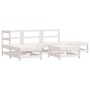 6-piece garden furniture set with solid white wood cushions by vidaXL, Garden sets - Ref: Foro24-3185900, Price: 467,71 €, Di...
