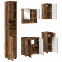Juego de muebles de baño 5 pcs Madera vieja 61 x 35 x 64 cm