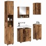 Juego de muebles de baño 5 pcs Madera vieja 61 x 35 x 64 cm