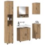 Juego de muebles de baño 5 pcs Roble artisan 61 x 35 x 64 cm