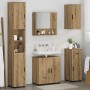 Juego de muebles de baño 5 pcs Roble artisan 61 x 35 x 64 cm
