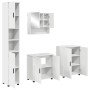 Juego de muebles de baño 4 pcs Blanco 61 x 35 x 64 cm