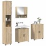 Juego de muebles de baño 4 pcs Roble Sonoma 61 x 35 x 64 cm