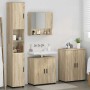 Juego de muebles de baño 4 pcs Roble Sonoma 61 x 35 x 64 cm