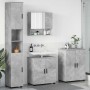 Juego de muebles de baño 4 pcs Gris hormigón 61 x 35 x 64 cm
