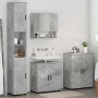 Juego de muebles de baño 4 pcs Gris hormigón 61 x 35 x 64 cm