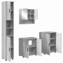 Juego de muebles de baño 4 pcs Gris sonoma 61 x 35 x 64 cm